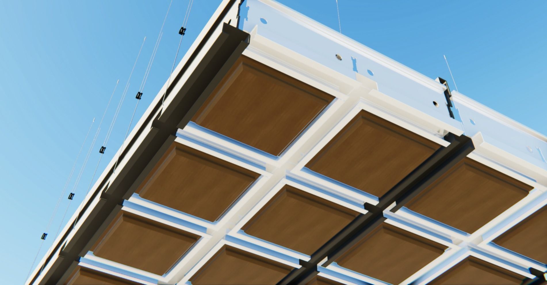 BIM-GC T15 Channel Carrier  Suspended Ceiling From Architect 3D model_2