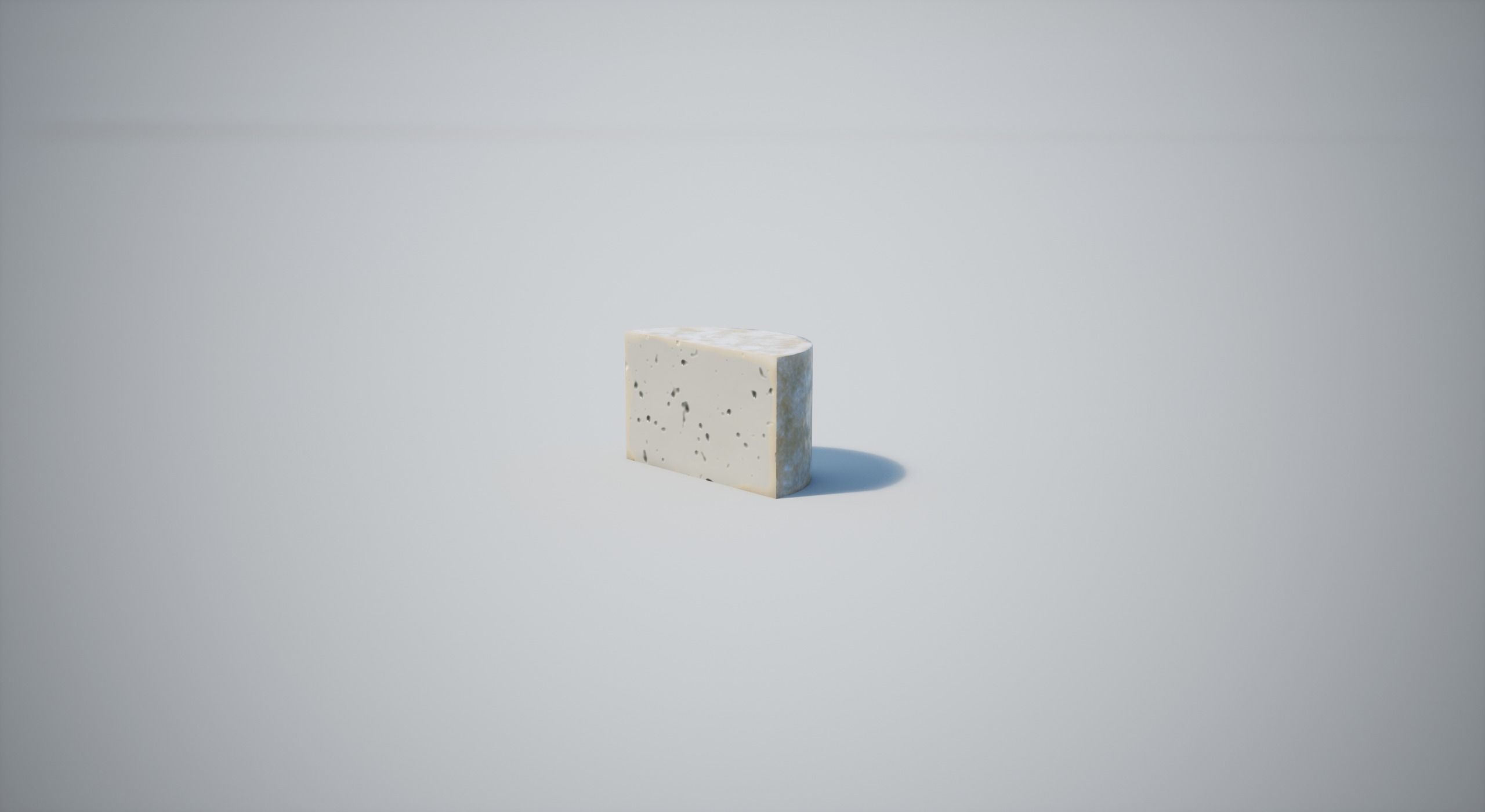 Cheese Low-poly 3D model_11