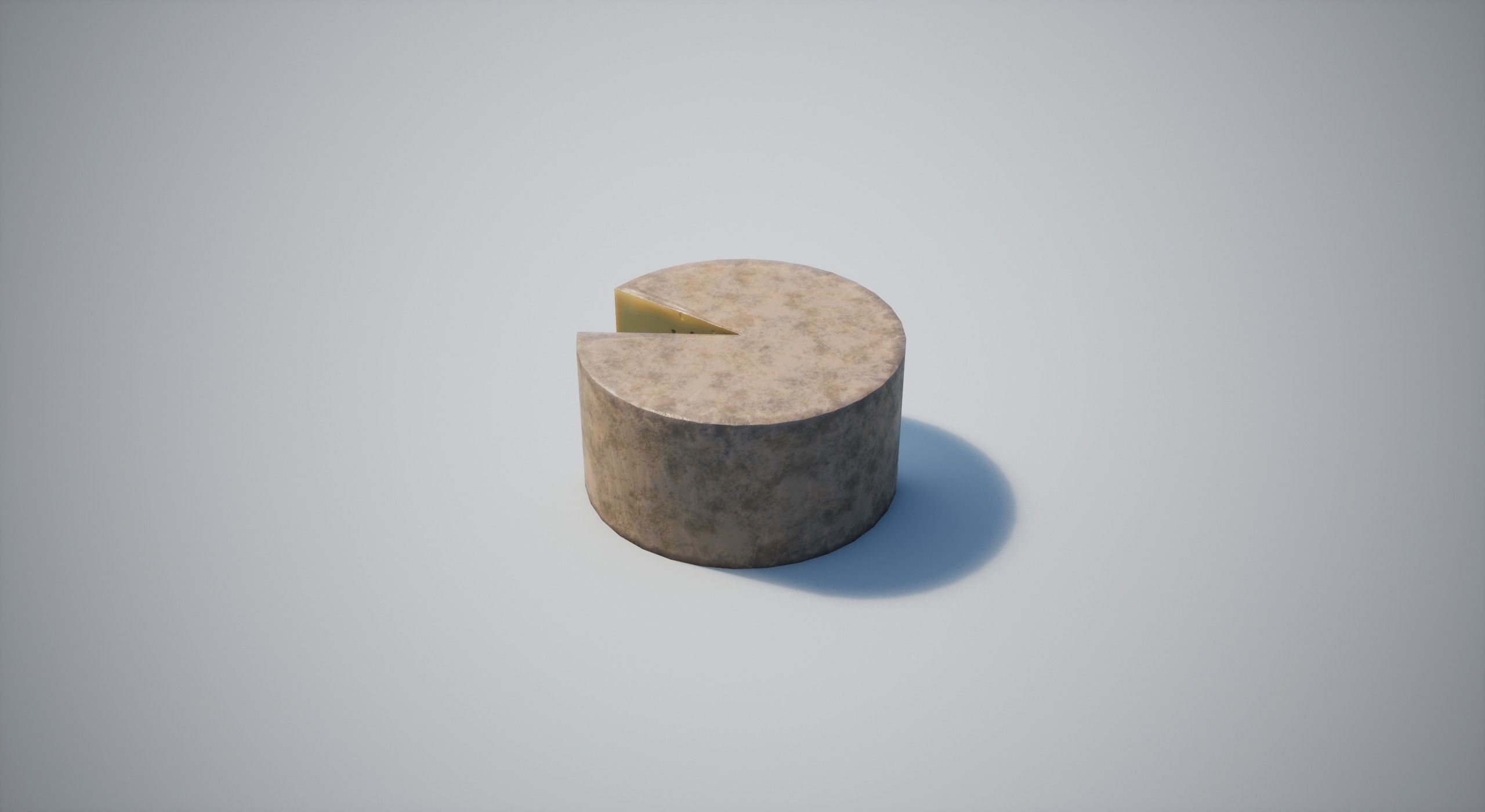 Cheese Low-poly 3D model_16