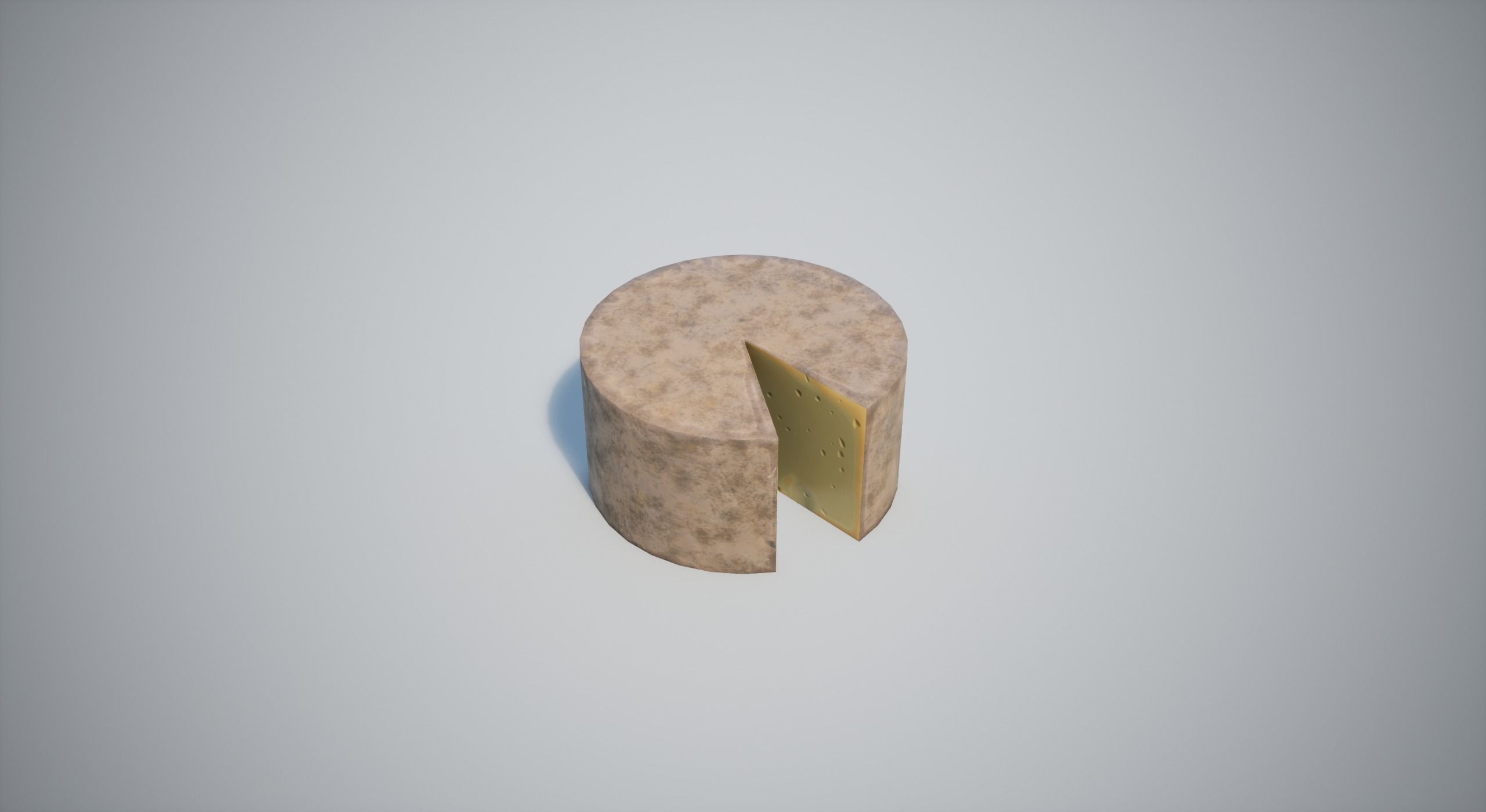 Cheese Low-poly 3D model_15