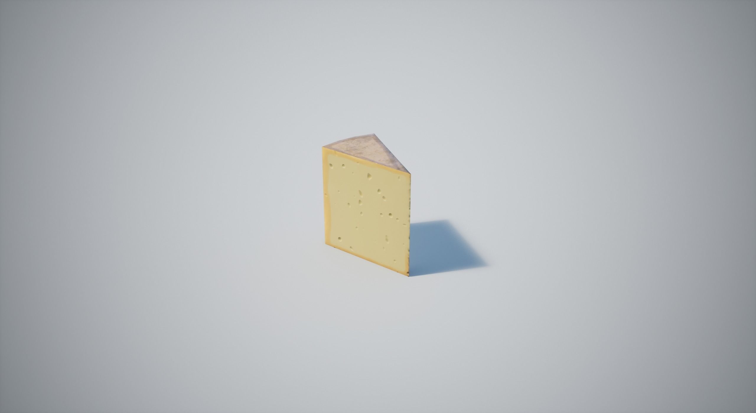Cheese Low-poly 3D model_17