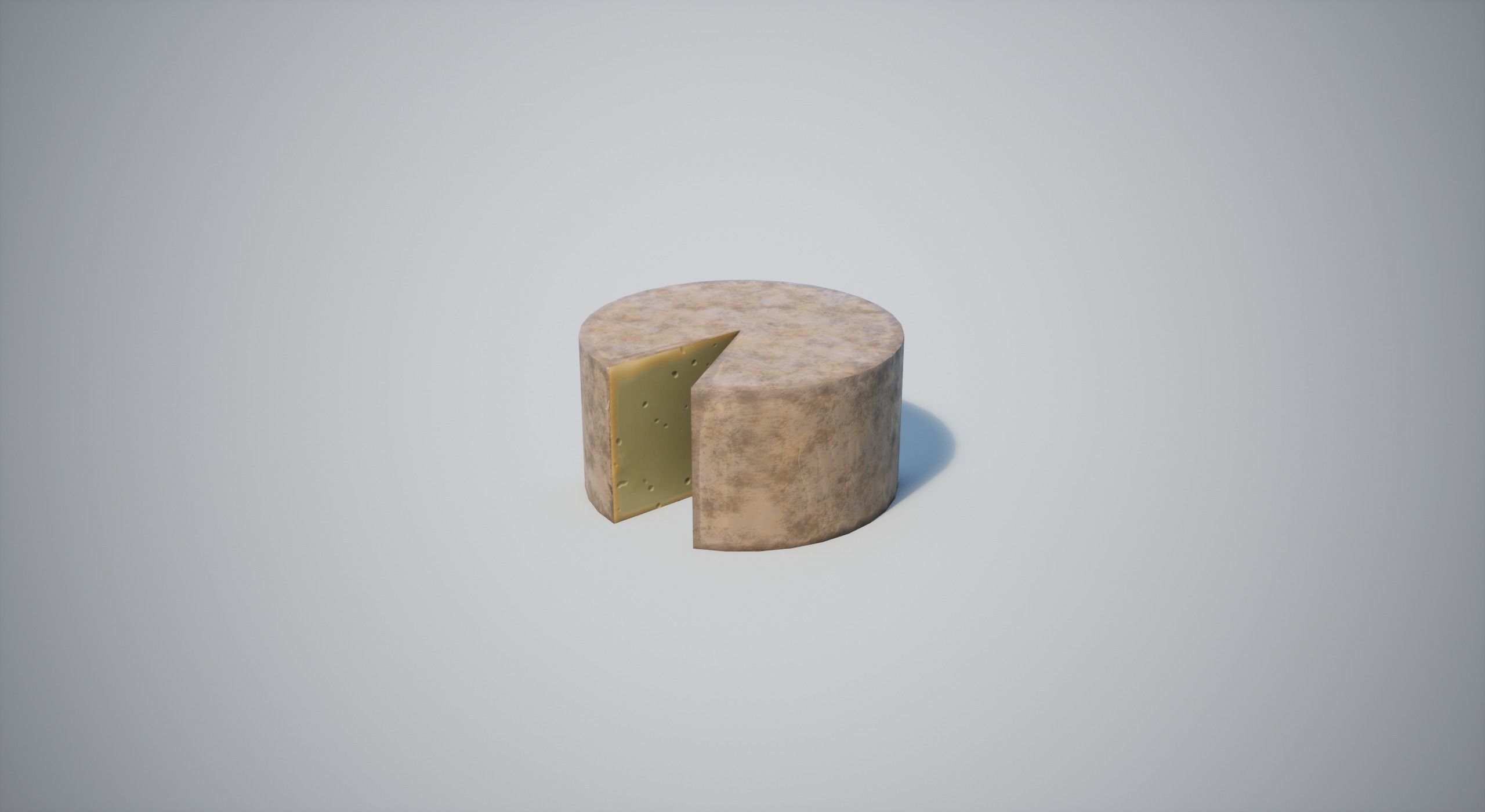 Cheese Low-poly 3D model_14