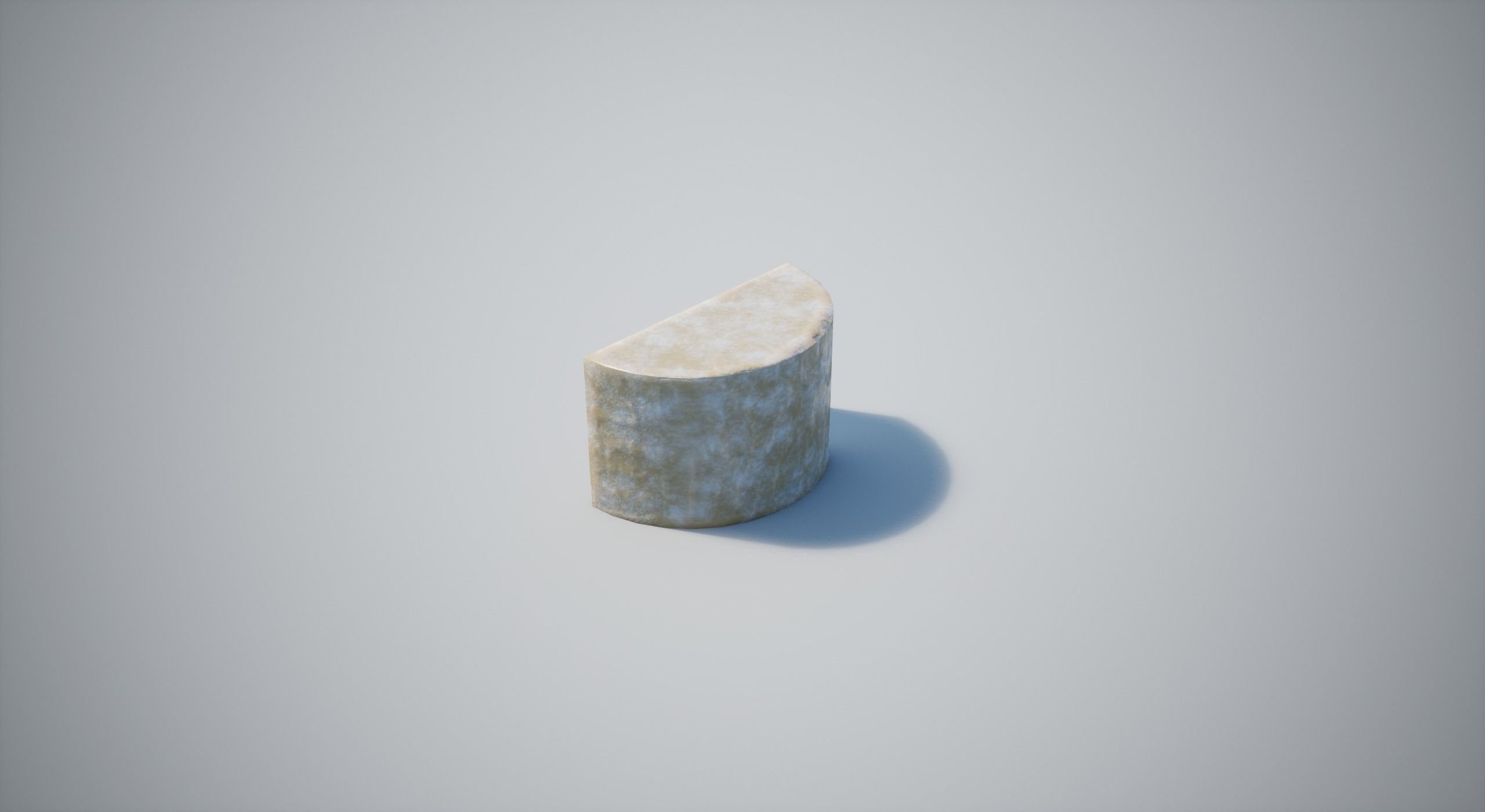 Cheese Low-poly 3D model_10