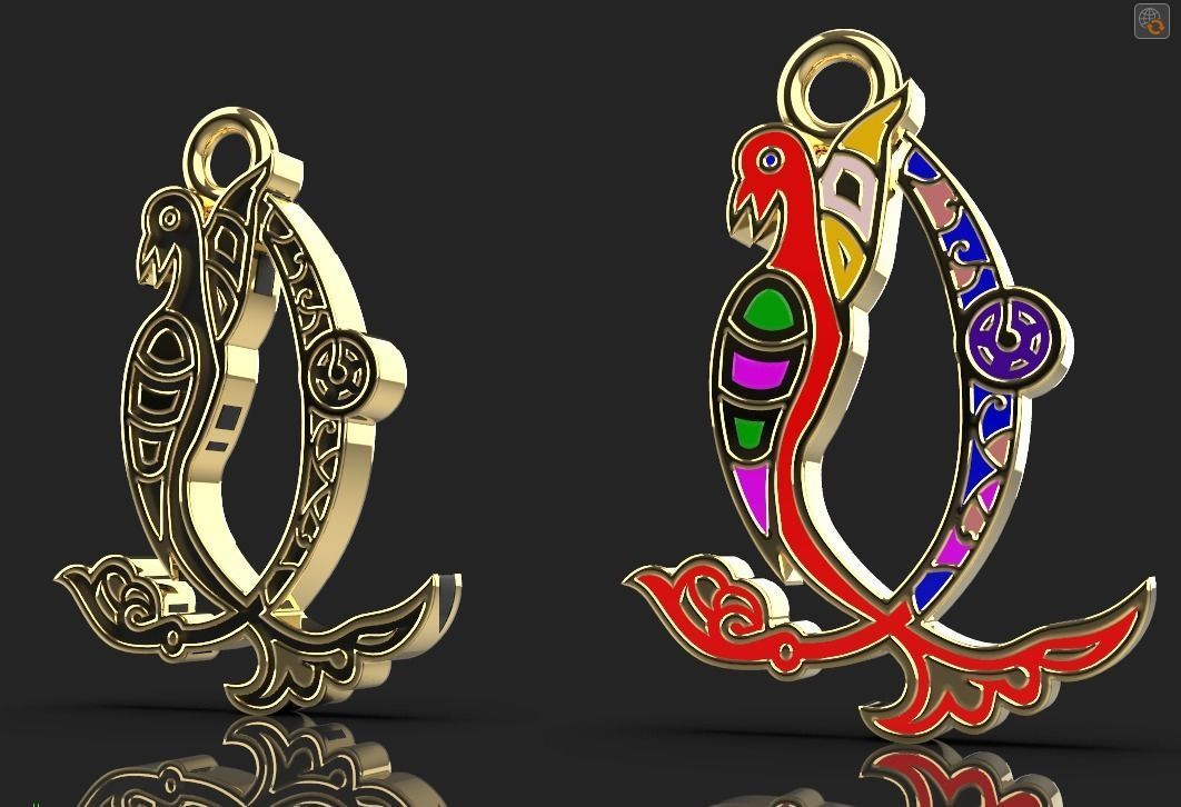 Armenian letters 3D print model_2