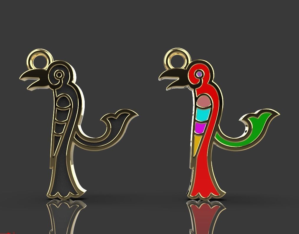 Armenian letters 3D print model_20