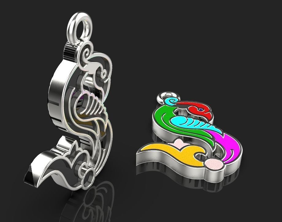 Armenian letters 3D print model_1