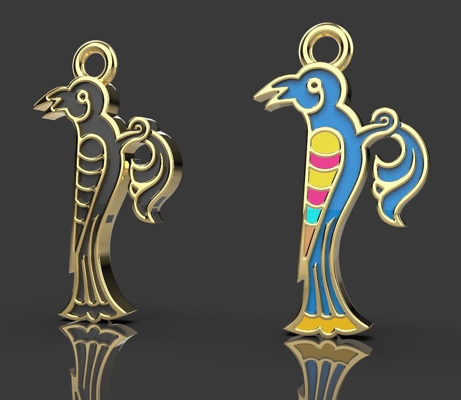 Armenian letters 3D print model_12