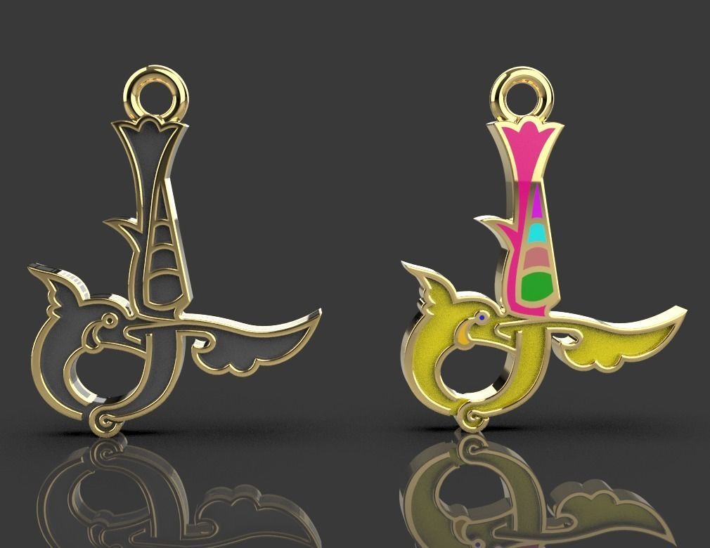 Armenian letters 3D print model_13