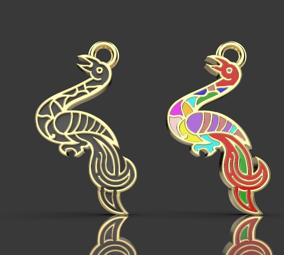 Armenian letters 3D print model_9