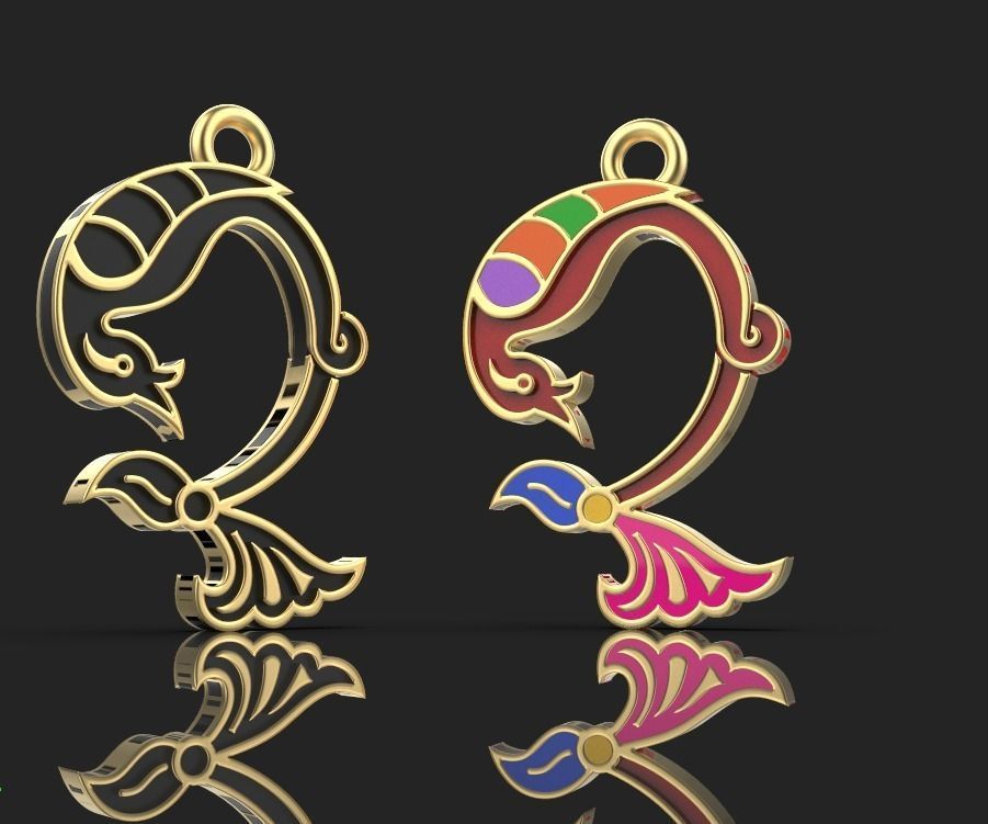 Armenian letters 3D print model_4