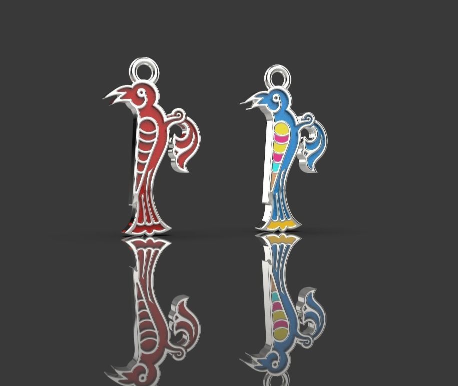 Armenian letters 3D print model_11