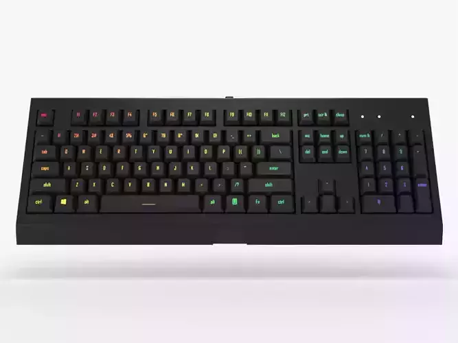Gaming Keyboard- Razer Cynosa Lite Low-poly 3D model