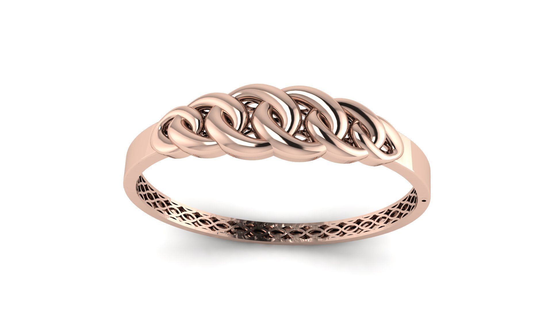 Cuban bracelet 3D print model_5