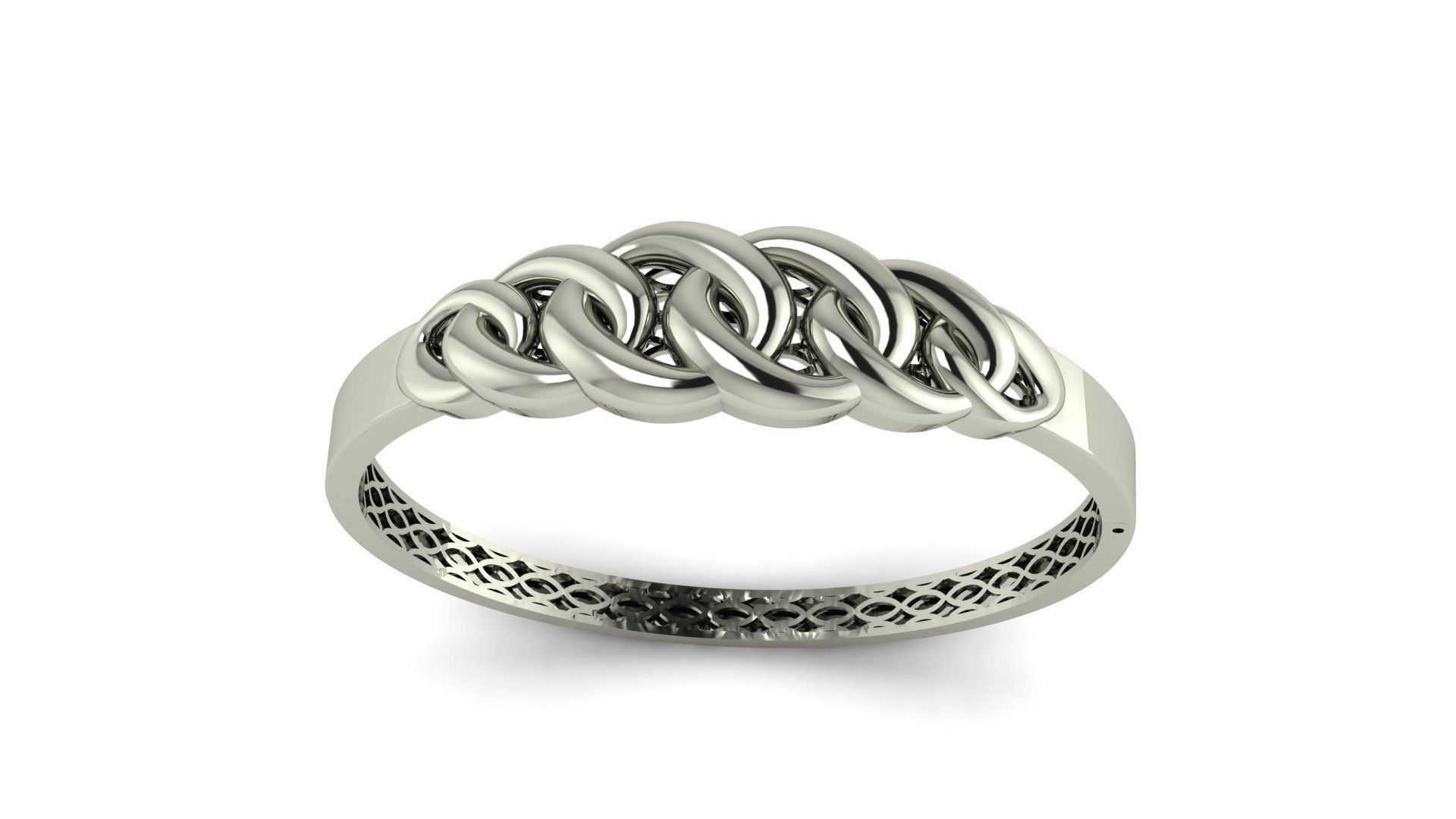 Cuban bracelet 3D print model_4