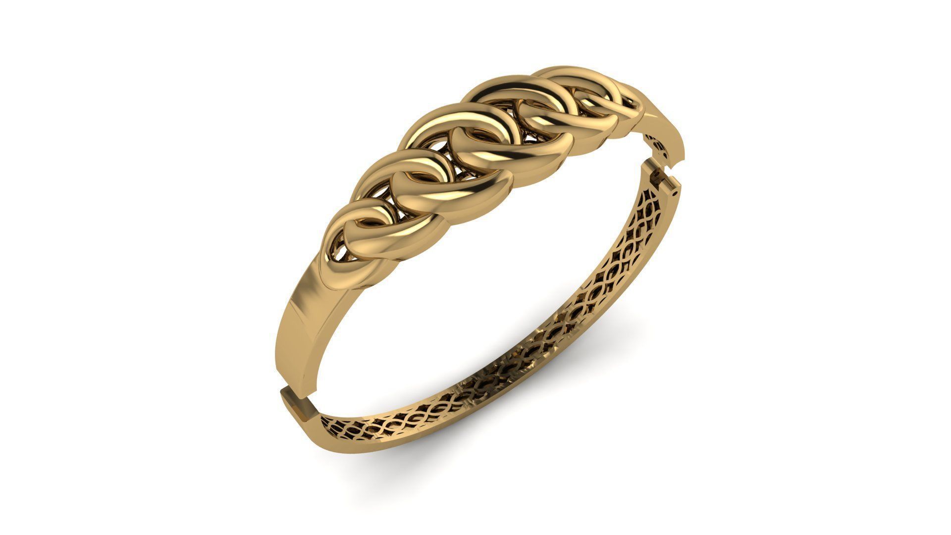 Cuban bracelet 3D print model_15