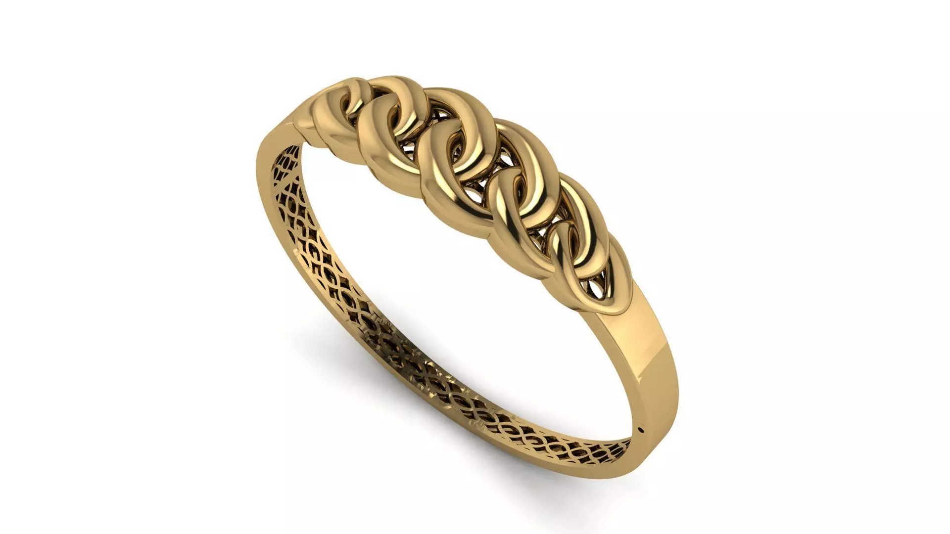 Cuban bracelet 3D print model_0