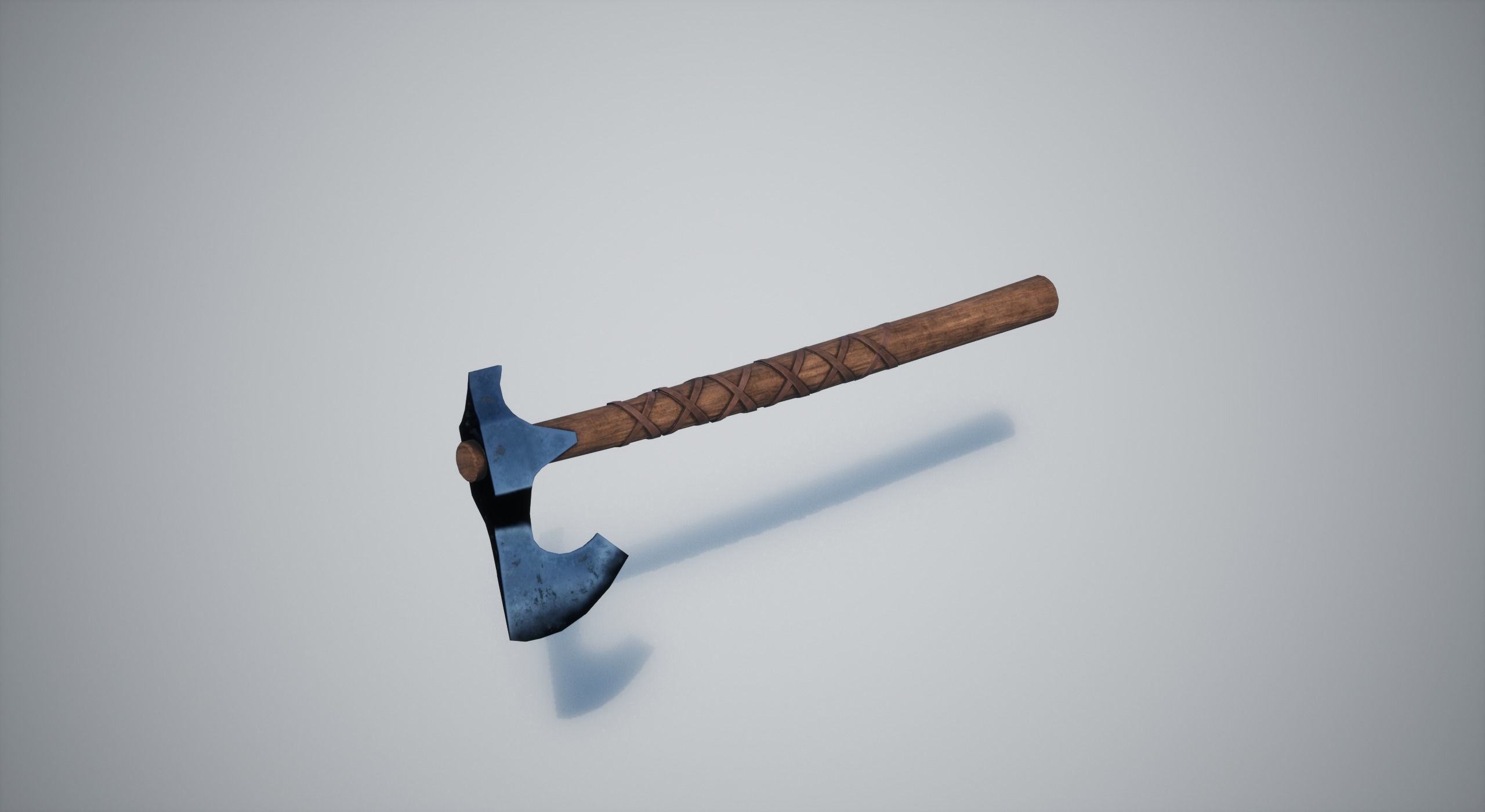Axe Weapon Low-poly 3D model_8