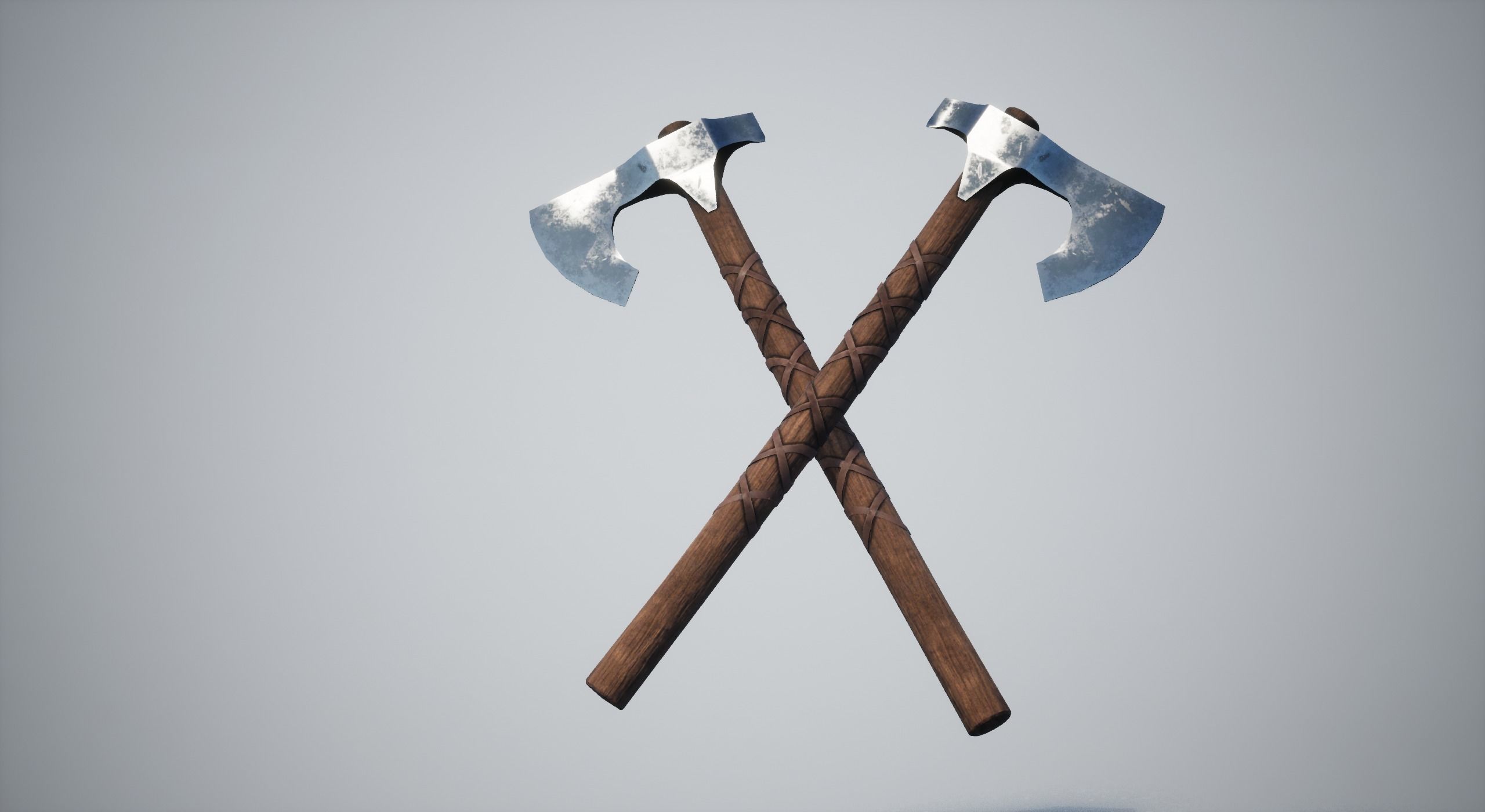 Axe Weapon Low-poly 3D model_9