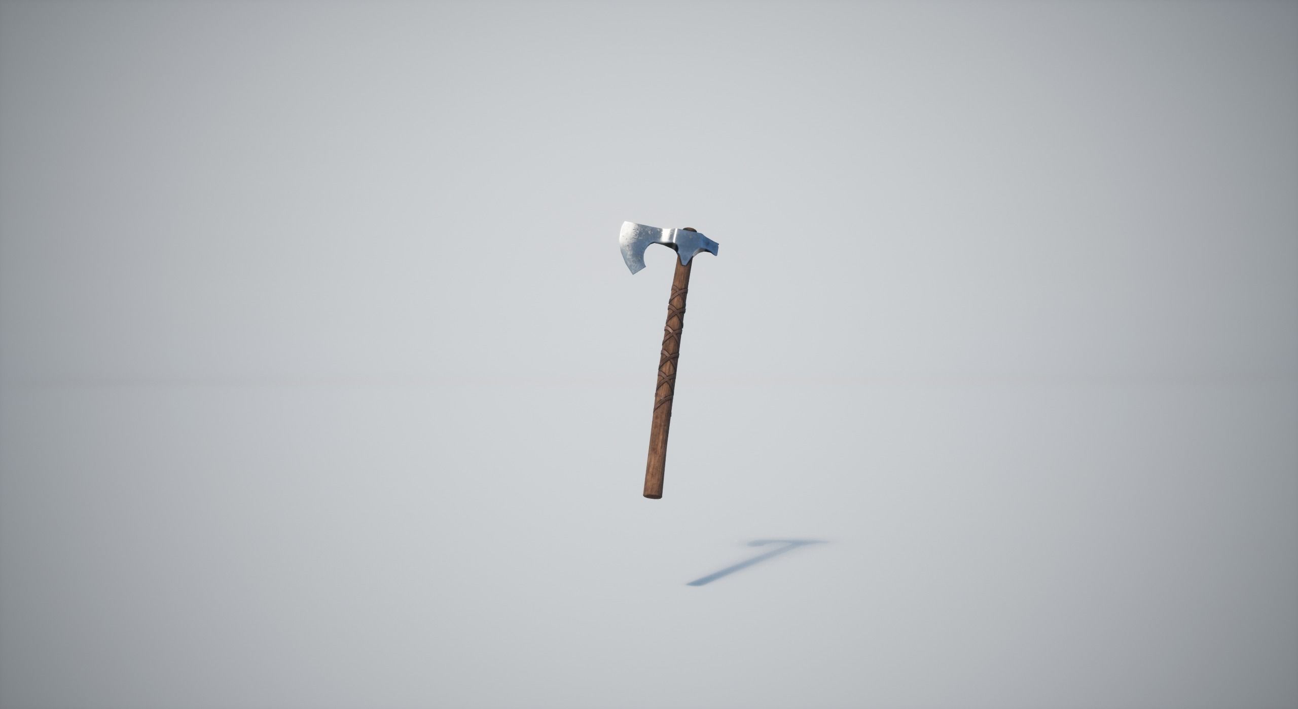 Axe Weapon Low-poly 3D model_3