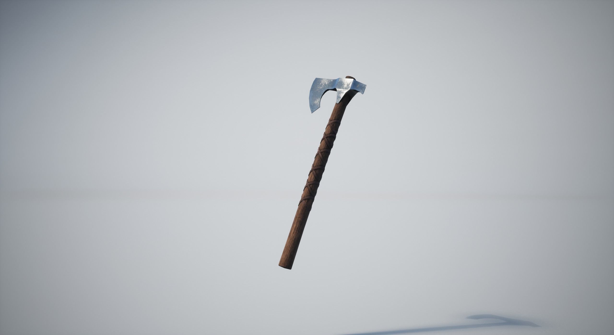 Axe Weapon Low-poly 3D model_4