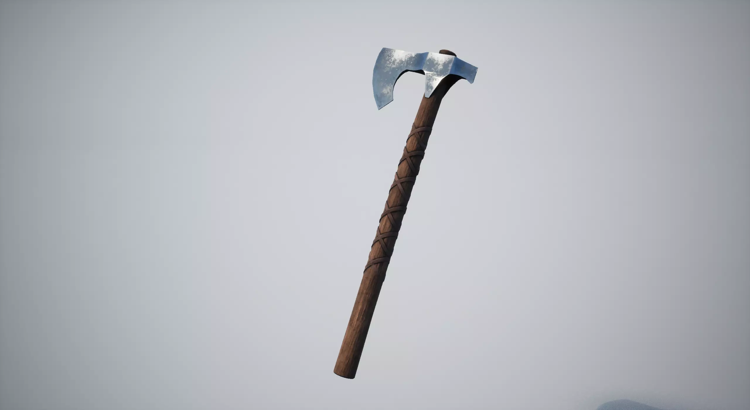 Axe Weapon Low-poly 3D model_0