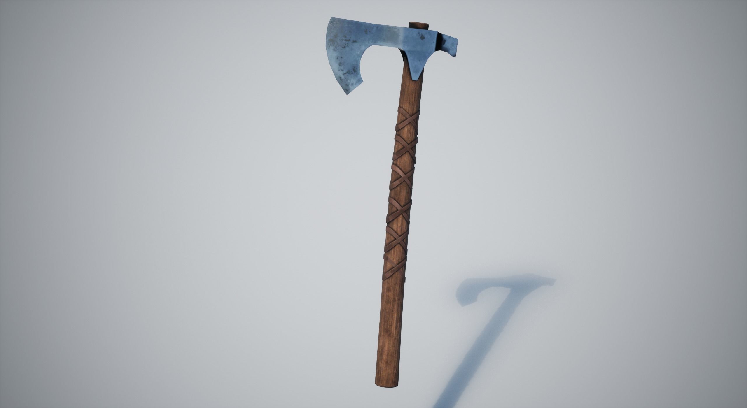 Axe Weapon Low-poly 3D model_5