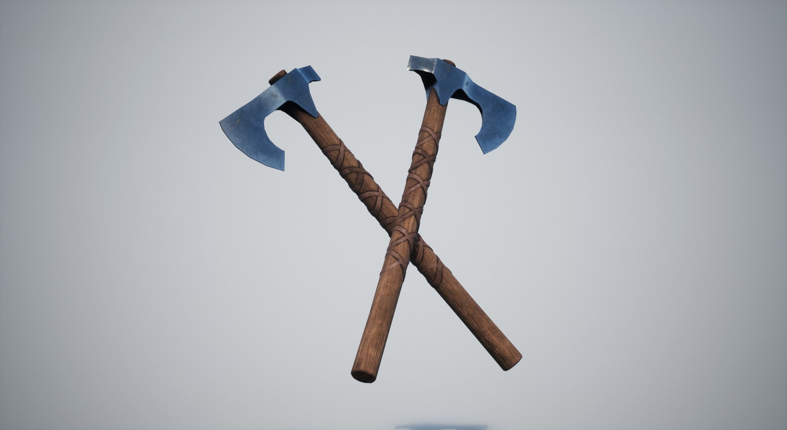 Axe Weapon Low-poly 3D model_10
