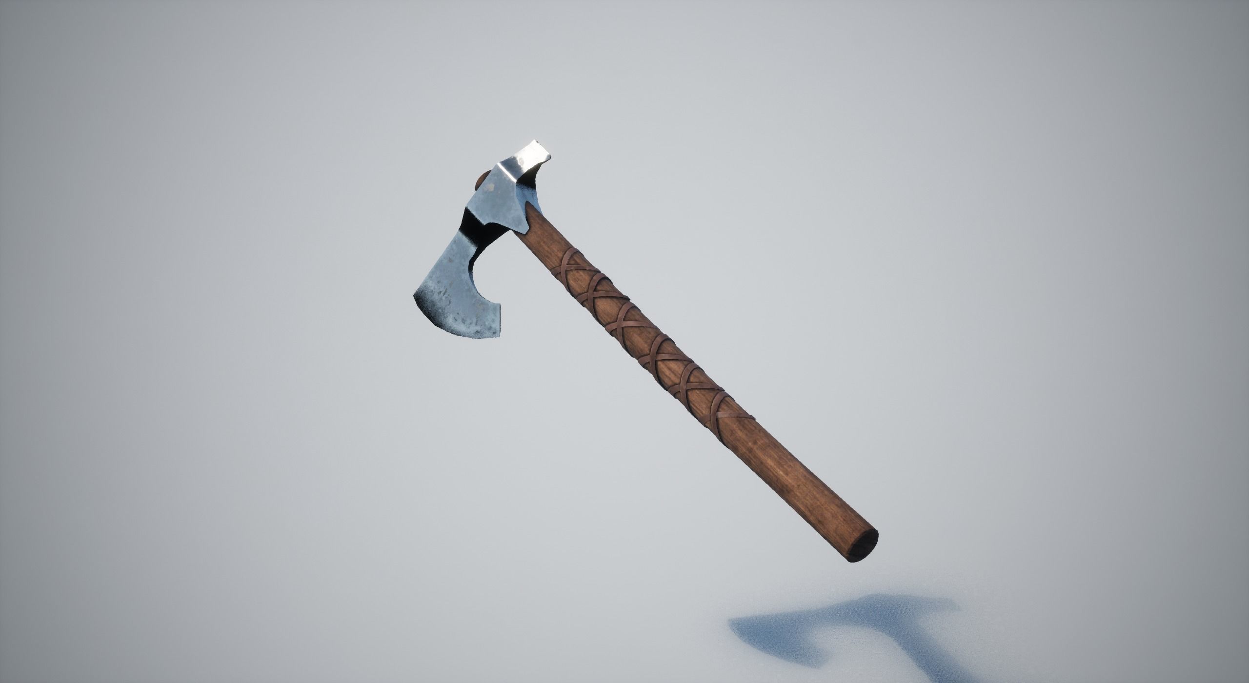 Axe Weapon Low-poly 3D model_7