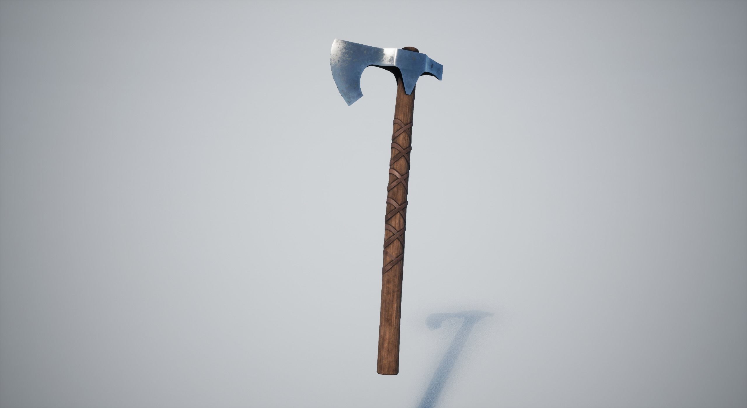 Axe Weapon Low-poly 3D model_2