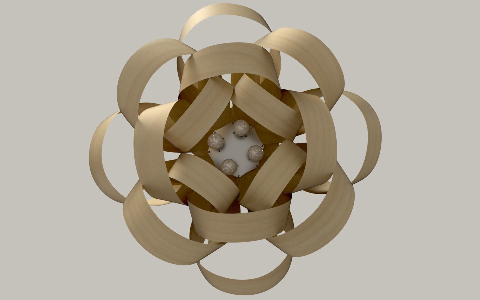 Modern Hanging lamp-PBR 3D model_7