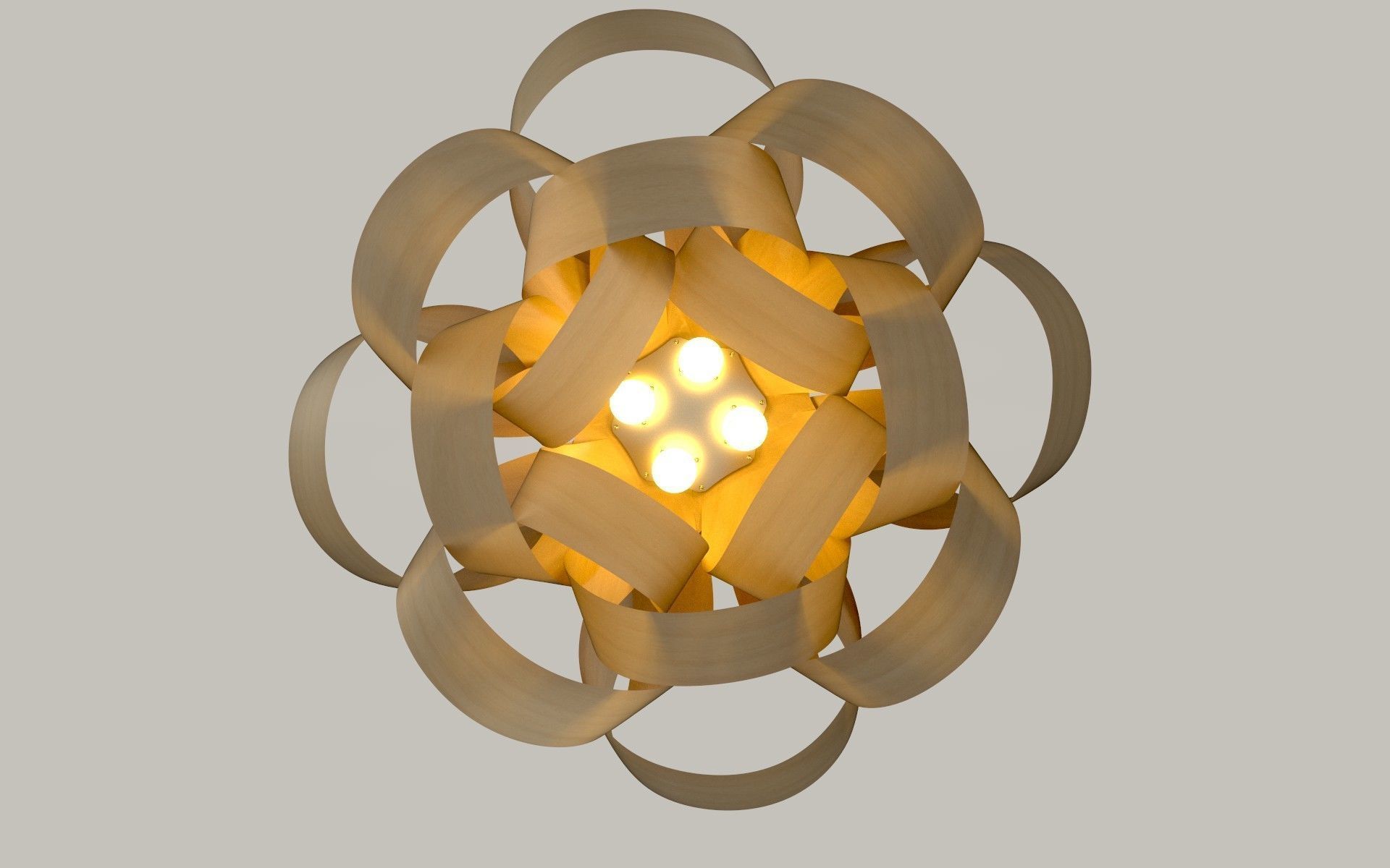 Modern Hanging lamp-PBR 3D model_3