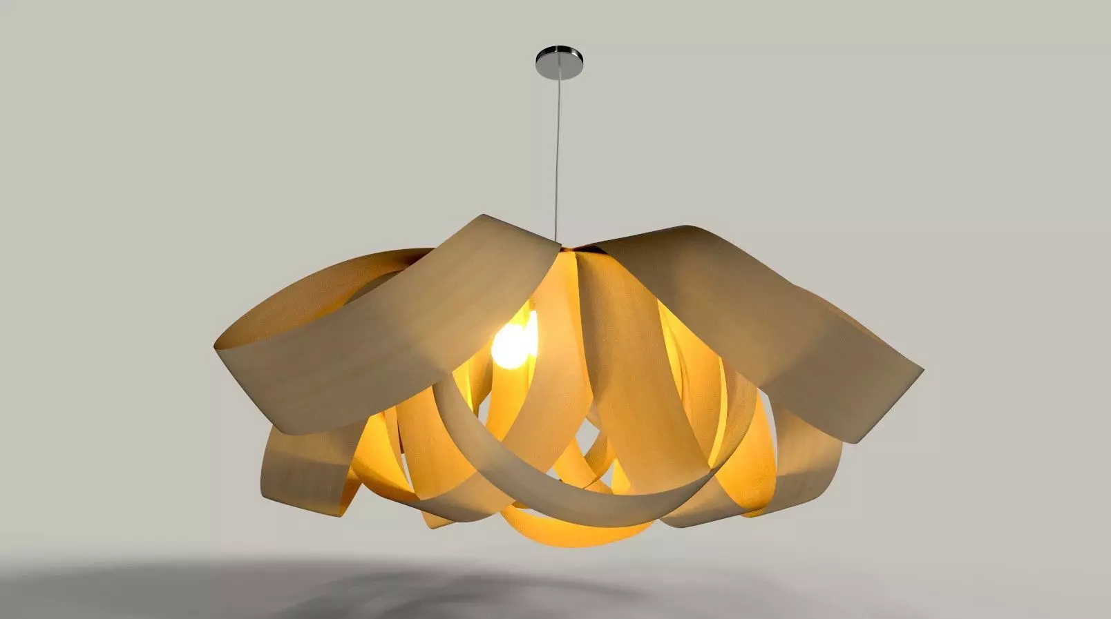Modern Hanging lamp-PBR 3D model_0