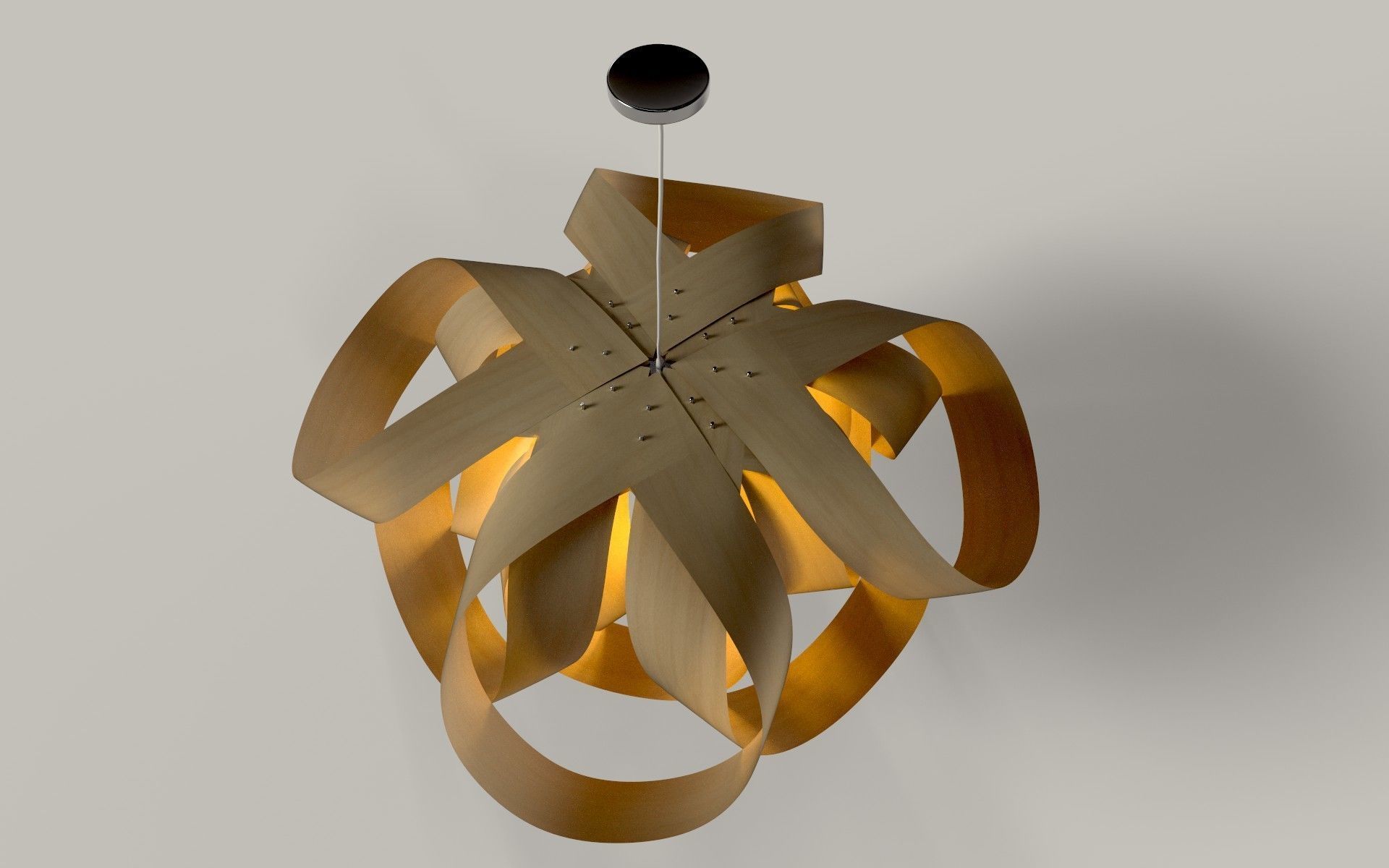 Modern Hanging lamp-PBR 3D model_4
