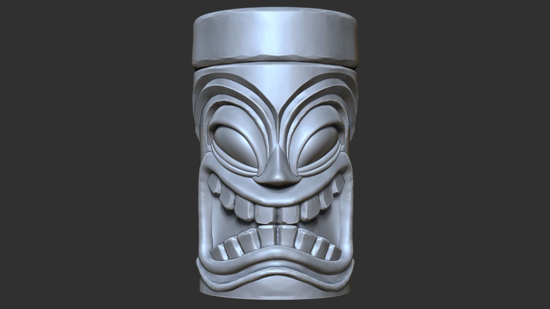 Tiki Totem Pole 3D print model_4