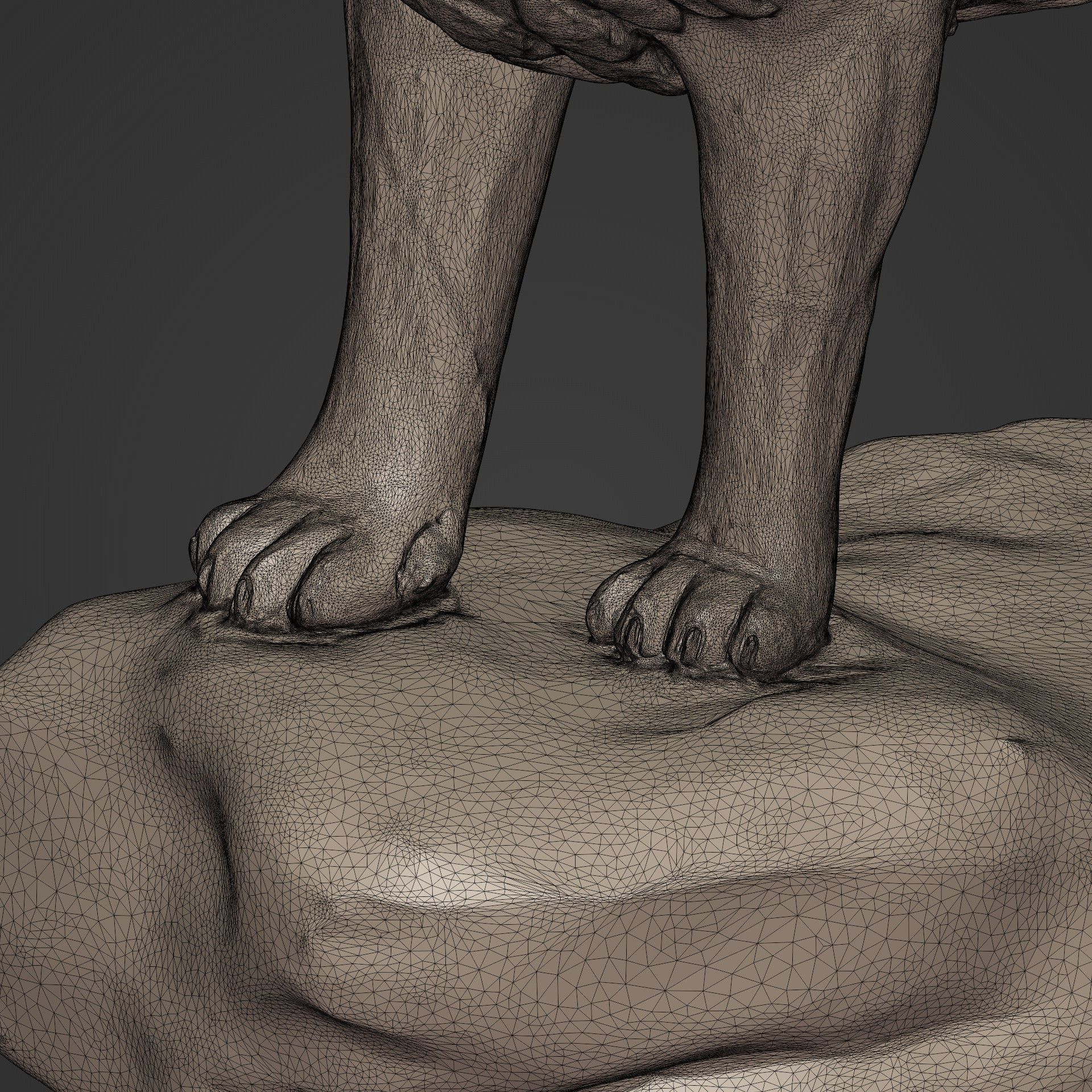 Lion Statue - Figurine -- Original Design 3D print model_13