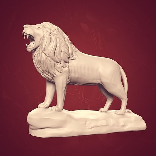 Lion Statue - Figurine -- Original Design 3D print model