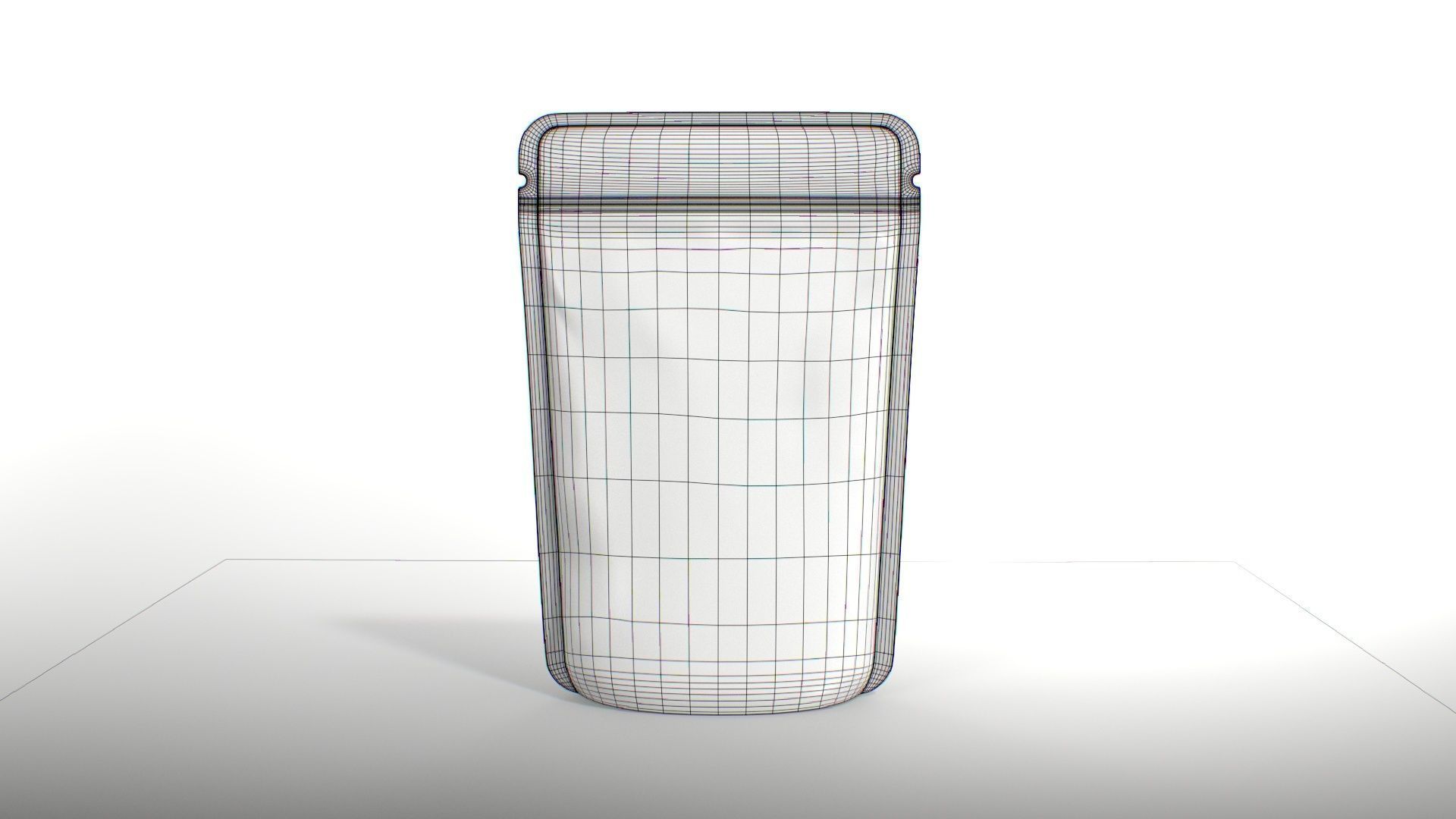 Tomato Ketchup Packet Low-poly 3D model_7