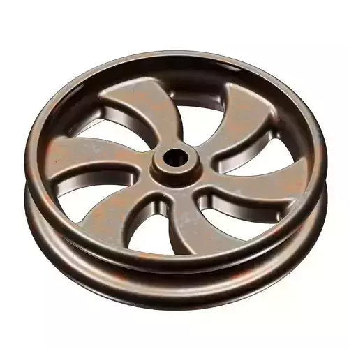 Rusty Steel Rim 3D model