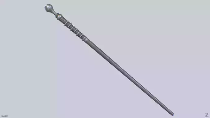 Baston Low-poly 3D model