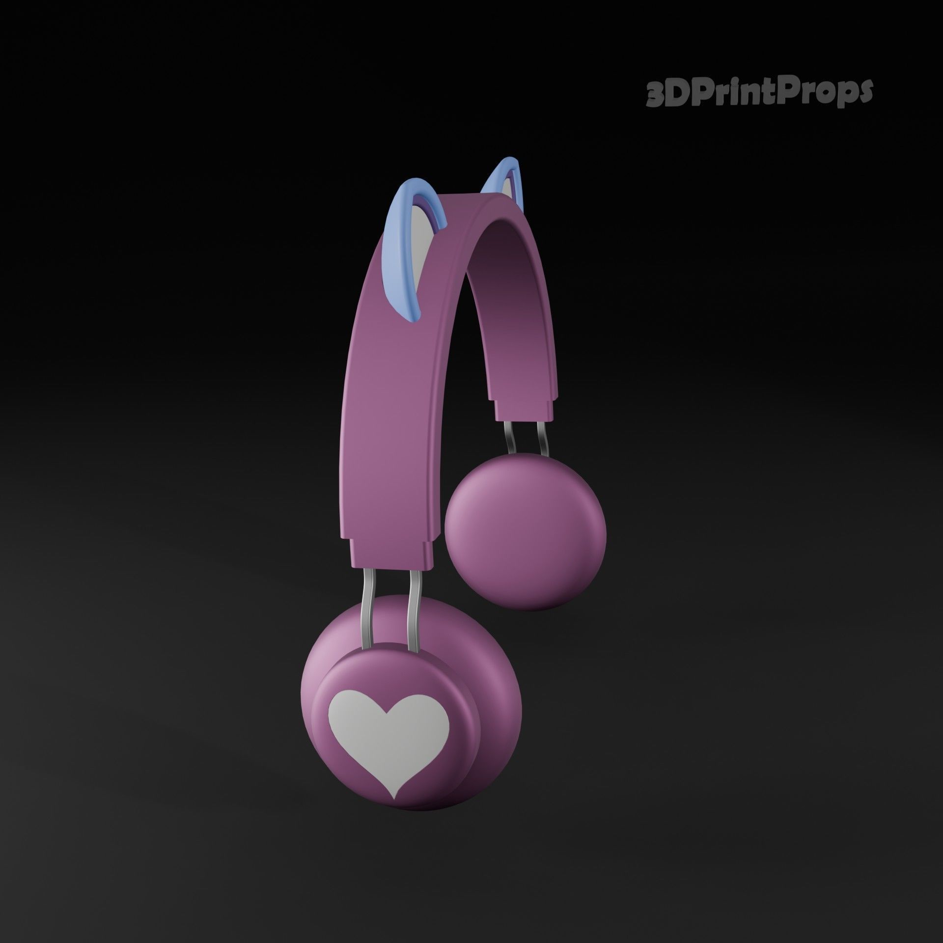 Feng Min Cosplay Headphones  3D print model_3