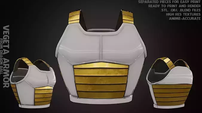 Dragon Ball Vegeta Armor for Cosplay