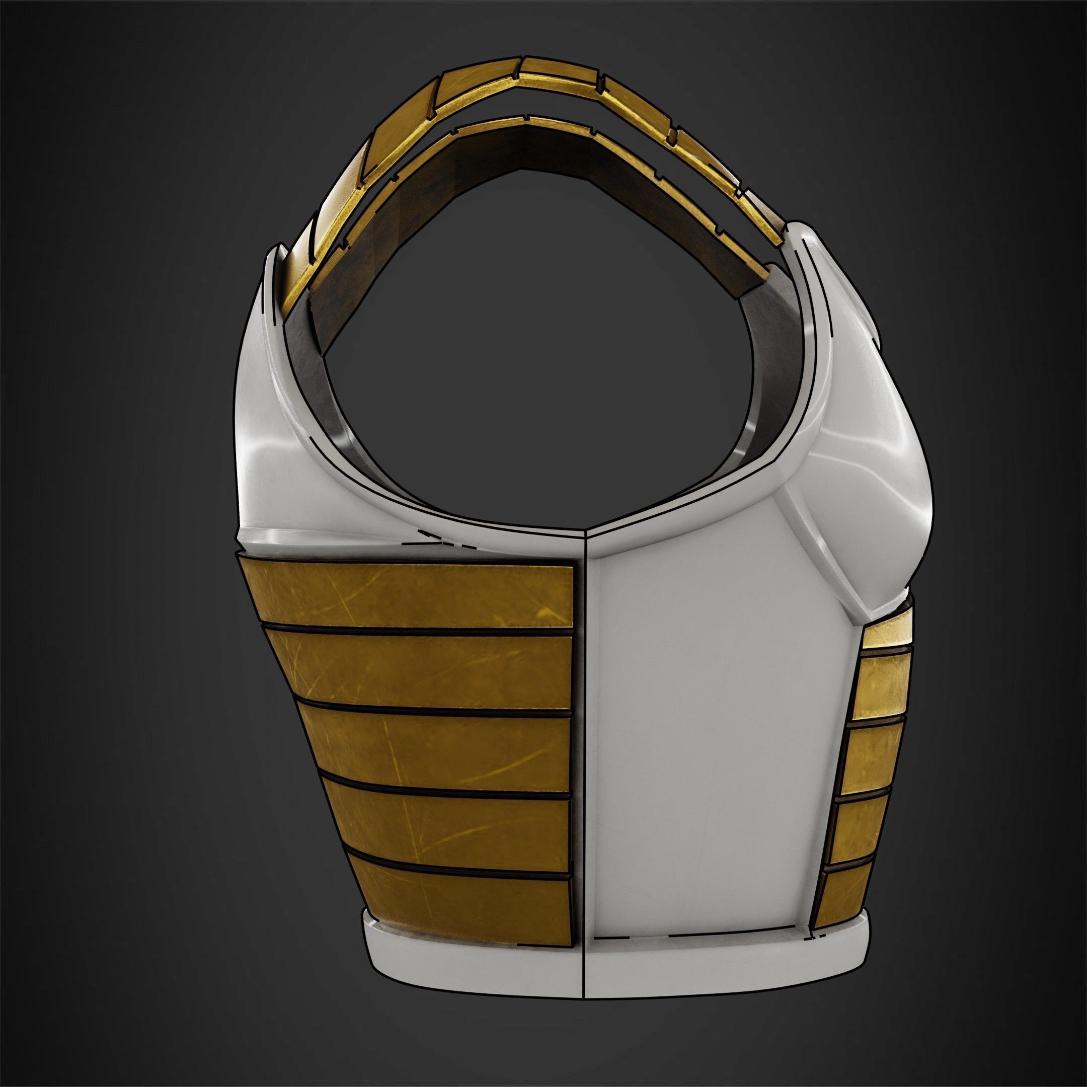 Dragon Ball Vegeta Armor for Cosplay 3D print model_8