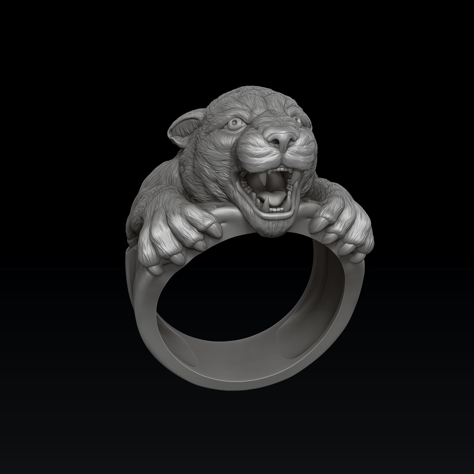Panthere Ring Pendant Collection Pack 3D print model_3