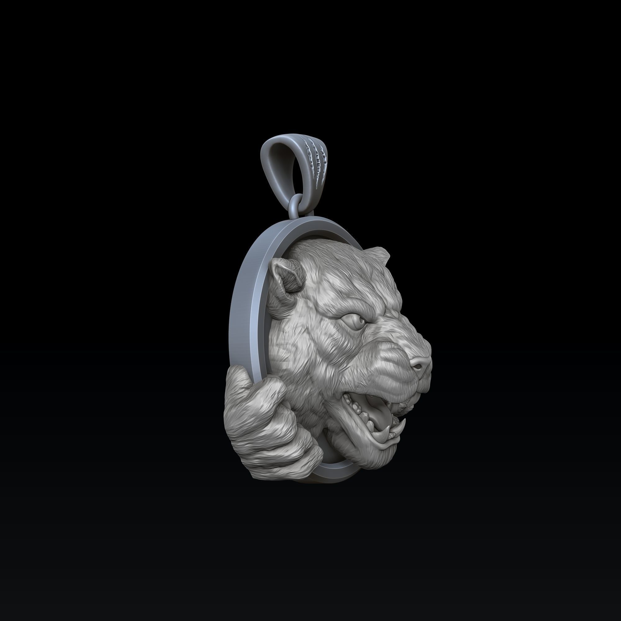 Panthere Ring Pendant Collection Pack 3D print model_4