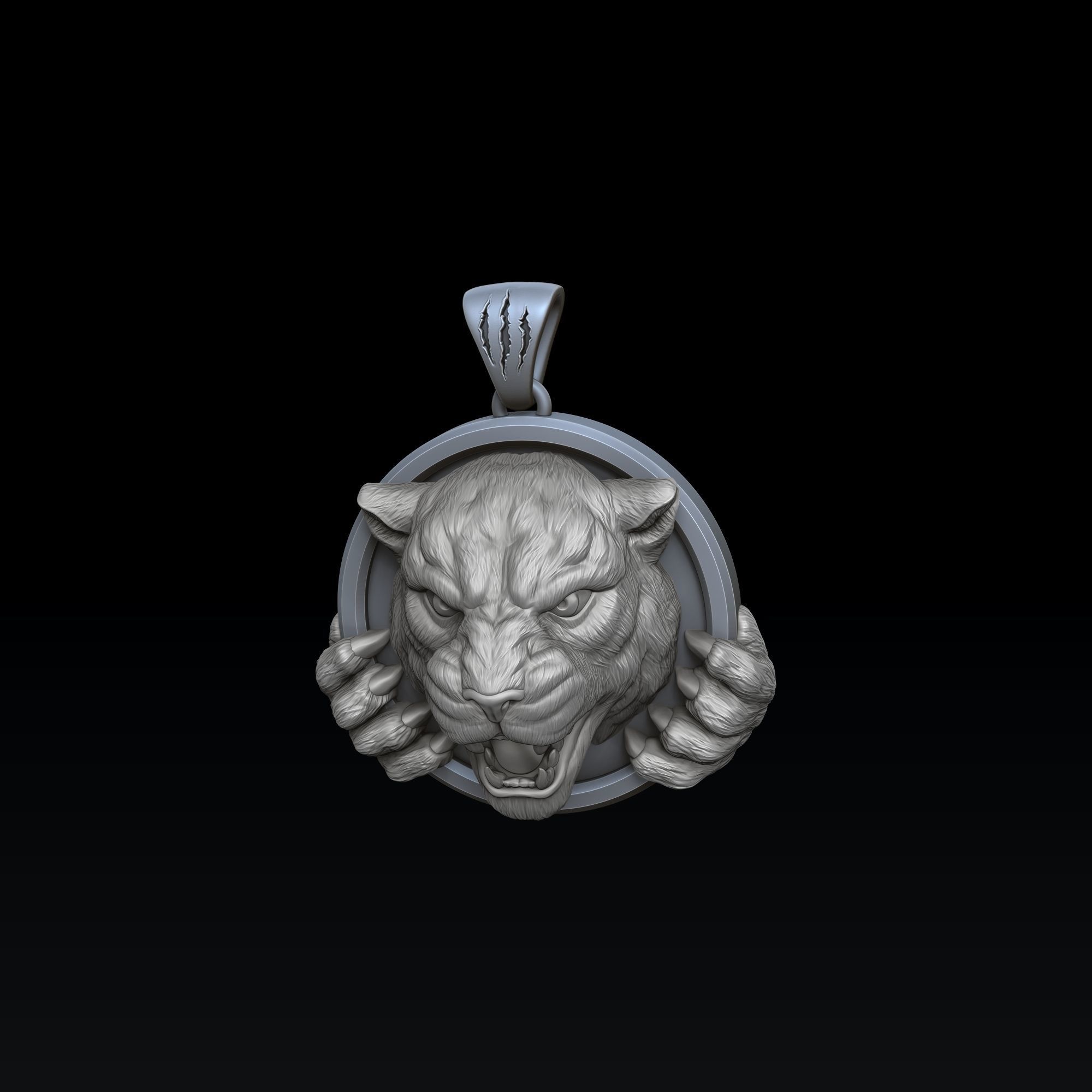 Panthere Ring Pendant Collection Pack 3D print model_6