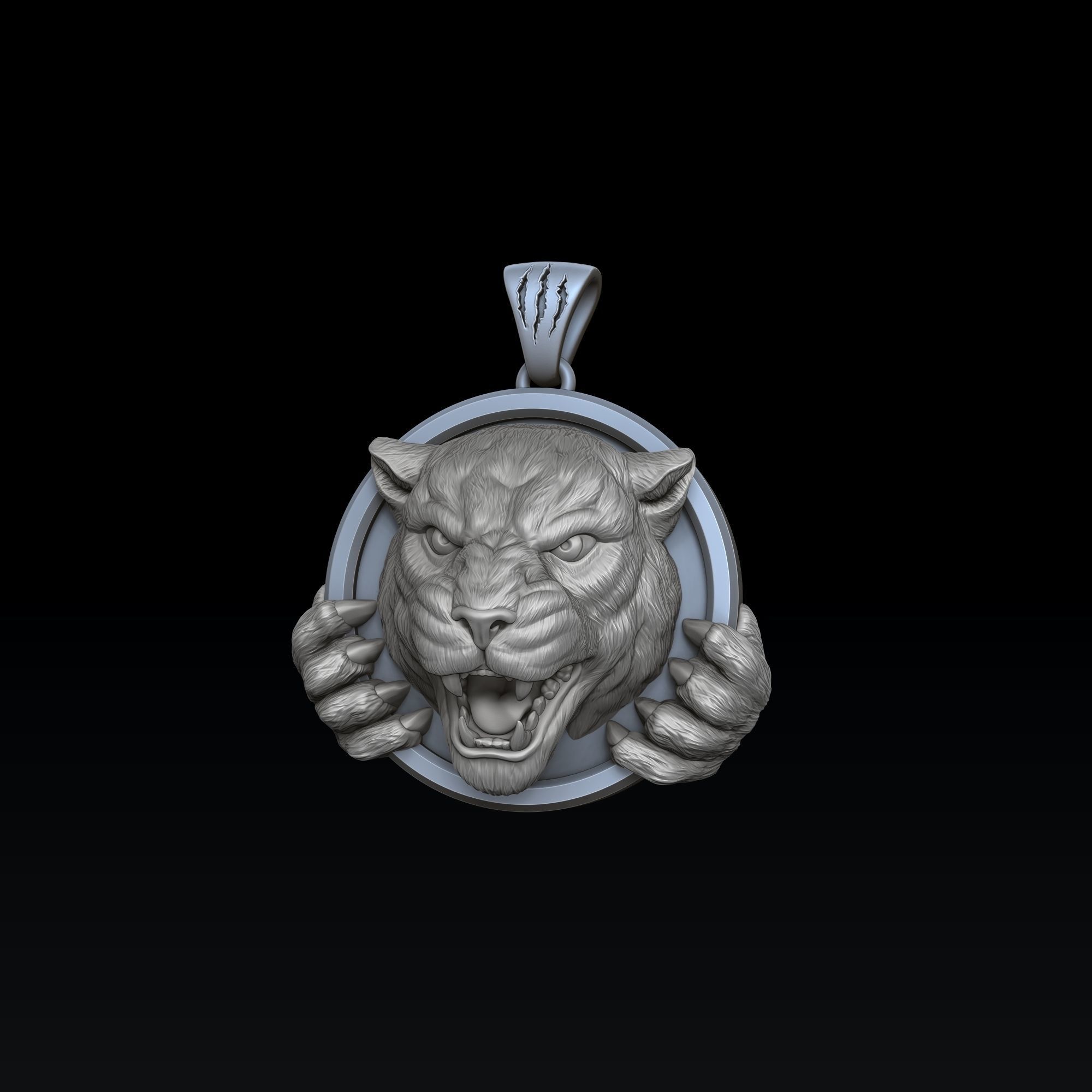 Panthere Ring Pendant Collection Pack 3D print model_1