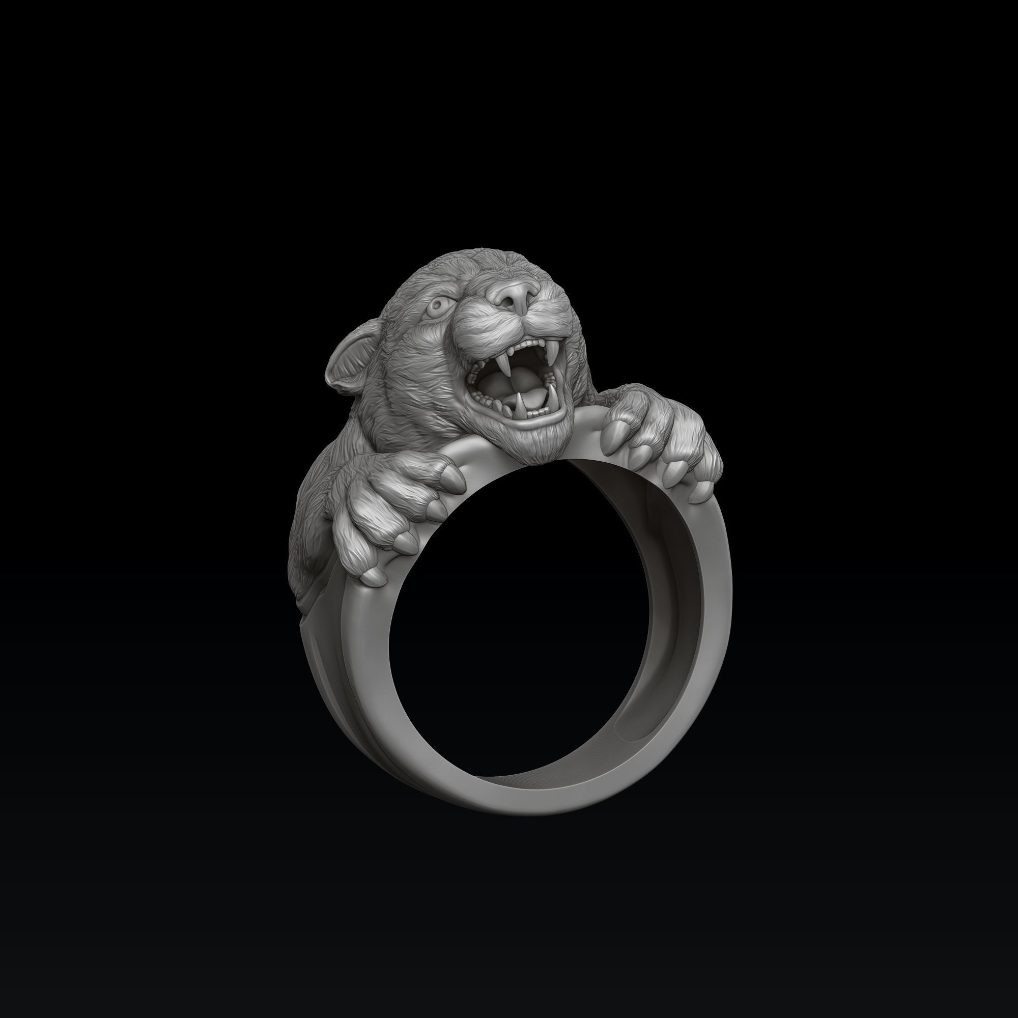 Panthere Ring Pendant Collection Pack 3D print model_5