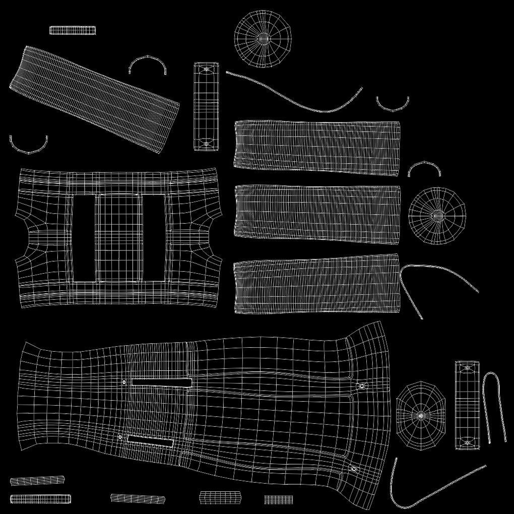 32oz Dead Blow Soft Grip Handle Hammer Low-poly 3D model_25