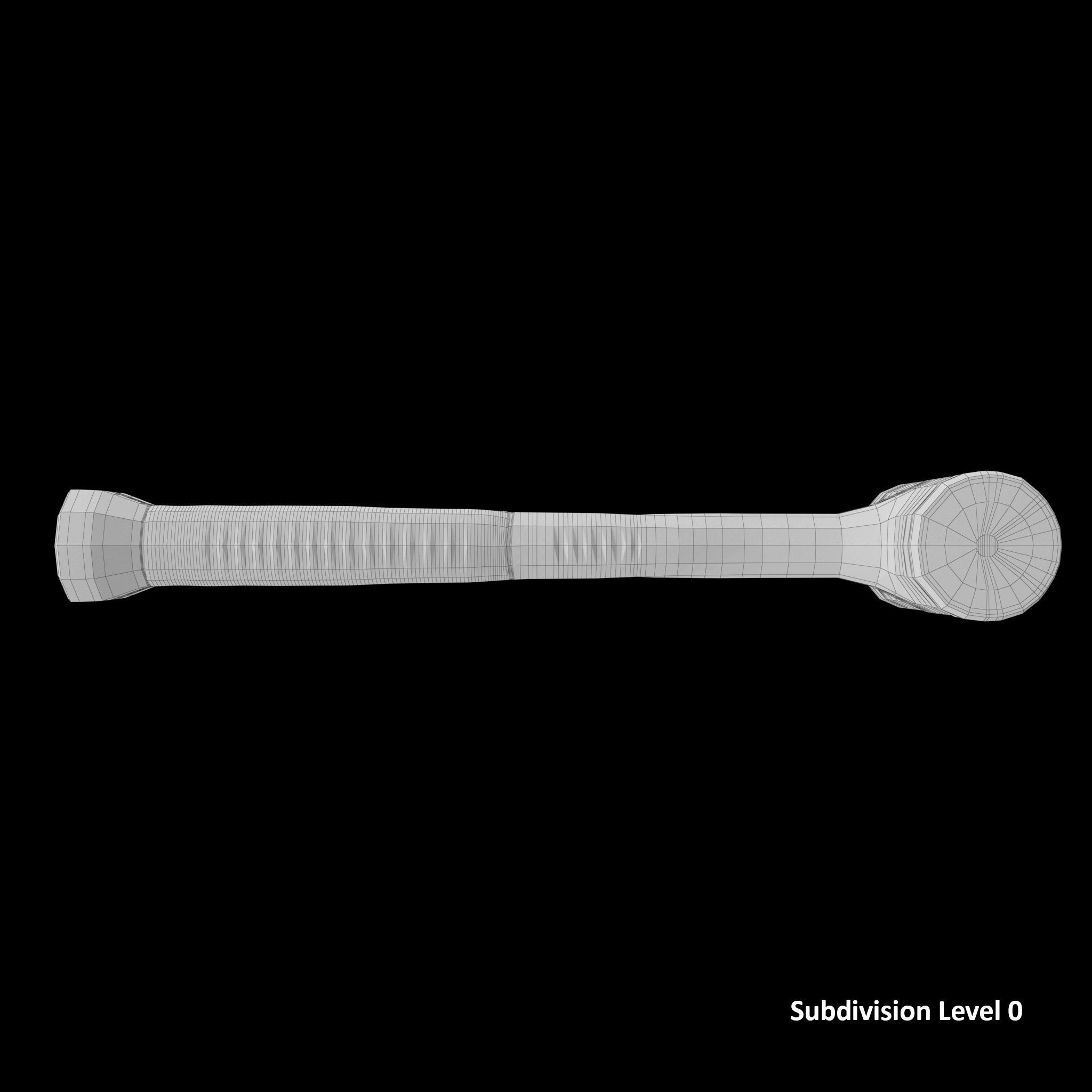 32oz Dead Blow Soft Grip Handle Hammer Low-poly 3D model_18
