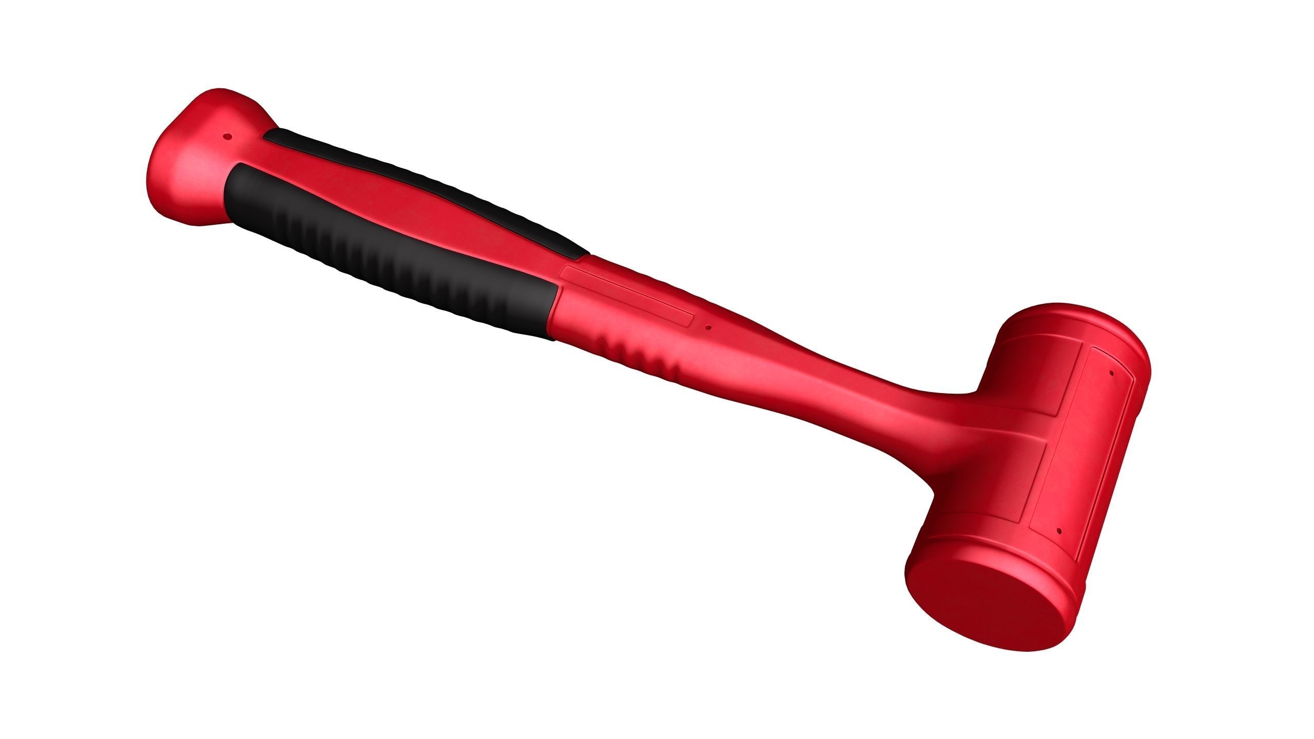 32oz Dead Blow Soft Grip Handle Hammer Low-poly 3D model_29